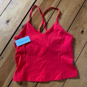 NWT Outdoor Voices Zoom Halter Red Tank Top